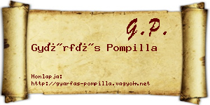 Gyárfás Pompilla névjegykártya